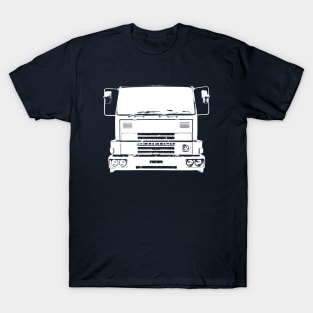 Bedford TM 1980s classic heavy lorry monoblock white T-Shirt